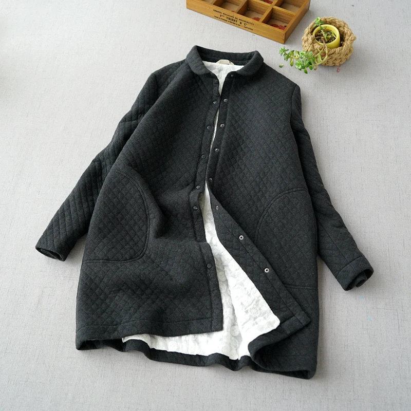 Spring Autumn Women All-match Casual Loose Plus Size Japanese Style Brief Stand Collar Comfortable Linen Trench Coats 2 Colors
Spring Autumn Women All-match Casual Loose Plus Size Japanese Style Brief Stand Collar Comfortable Linen Trench Coats 2 Colors