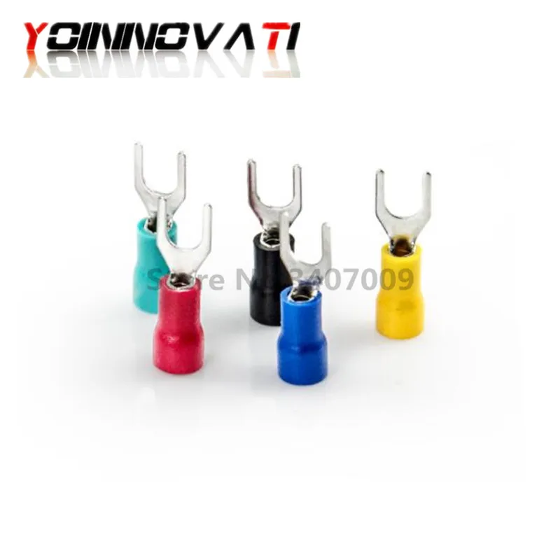100pcs SV1.25-3 Furcate Terminal Cable Wire Connector Insulated Wiring Terminals electrical Lug crimp terminal | Обустройство дома