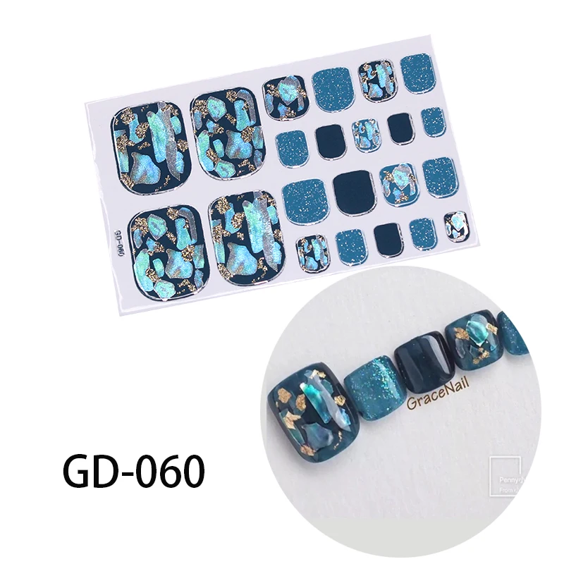 1Sheet Fashion Multicolor Toenail Stickers Full Cover Self-Adhesive Nail Polish Wraps for Feet Stickers Pregnant Women Available
1Sheet Fashion Multicolor Toenail Stickers Full Cover Self-Adhesive Nail Polish Wraps for Feet Stickers Pregnant Women Available