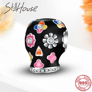 Authentic 925 Sterling Silver Black enamel Flowers Charms fine Jewelry Making Fit Original Designer Charms Bracelets Bangles
Authentic 925 Sterling Silver Black enamel Flowers Charms fine Jewelry Making Fit Original Designer Charms Bracelets Bangles