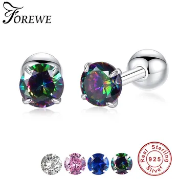 Forewe Authentic 925 Sterling Silver Shiny Zircon Crystal Earrings For Women Silver 925 Ball Stud Earrings Trendy Fine Jewelry
Forewe Authentic 925 Sterling Silver Shiny Zircon Crystal Earrings For Women Silver 925 Ball Stud Earrings Trendy Fine Jewelry