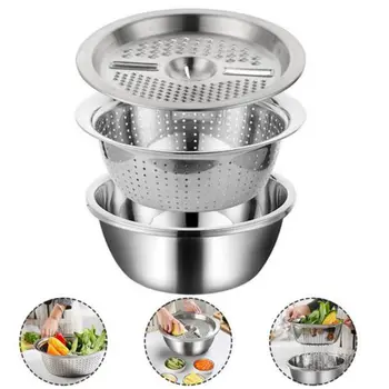 Mutifunction Kitchen Graters Cheese Grater With Stainless Steel Drain Basin Vegetables Fruits Salad Peeler Slicer Kitchen Tool
Mutifunction Kitchen Graters Cheese Grater With Stainless Steel Drain Basin Vegetables Fruits Salad Peeler Slicer Kitchen Tool