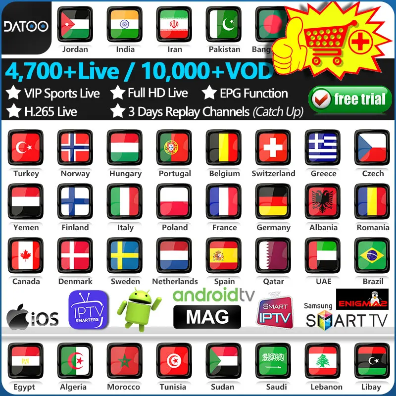 

IPTV France Belgium Arabic Spain Portugal IPTV Subscription Code Android M3u Sweden Norway Greek German IP TV French PK SUBTV