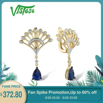 VISTOSO Gold Earrings For Women 14K 585 Yellow Gold Sparkling Blue Sapphire Elegant Diamond Wedding Anniversary Fine Jewelry
VISTOSO Gold Earrings For Women 14K 585 Yellow Gold Sparkling Blue Sapphire Elegant Diamond Wedding Anniversary Fine Jewelry