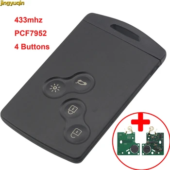 Smart Remote Control Car Key 433MHZ PCF7952 Chip For Renault Megane Scenic Laguna Koleos Clio 4 BTN Card Key Blanks Uncut Blade
Smart Remote Control Car Key 433MHZ PCF7952 Chip For Renault Megane Scenic Laguna Koleos Clio 4 BTN Card Key Blanks Uncut Blade