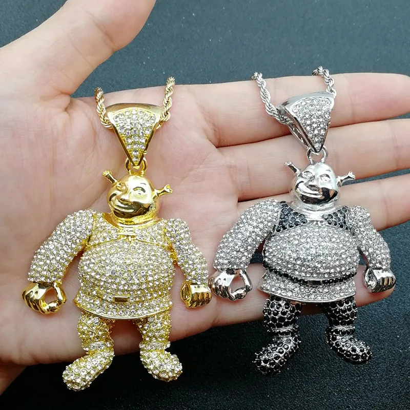 Hip Hop Full Rhinestones Bling Ice Out Gold Silver Alloy Slime Necklaces for Men Rappe Jewelry Drop Shipping
Hip Hop Full Rhinestones Bling Ice Out Gold Silver Alloy Slime Necklaces for Men Rappe Jewelry Drop Shipping