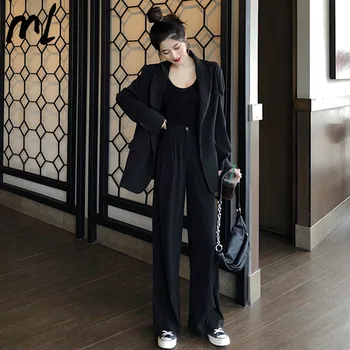 Work Suits OL 2 Piece Sets Solid Color Blazer Leg Pants Chic Suit Korean Style Female Spring Autumn blazer trousers 2 piece set
Work Suits OL 2 Piece Sets Solid Color Blazer Leg Pants Chic Suit Korean Style Female Spring Autumn blazer trousers 2 piece set