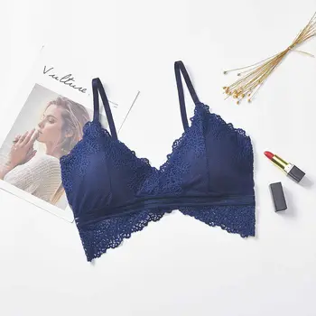 Sexy Women Bralette Lace Jacquard Wrapped Chest Lingerie Solid Color Lingerie Wire Free Bralet
Sexy Women Bralette Lace Jacquard Wrapped Chest Lingerie Solid Color Lingerie Wire Free Bralet