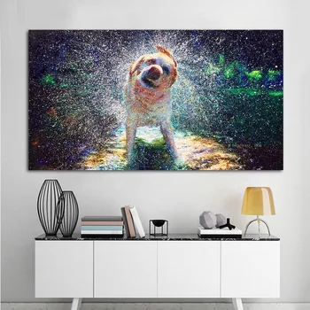 Reliabli Art Canvas Animal Pictures Dog Rain Oil Painting On Canvas Wall Art For Living Room Modern Decorative Poster Unframed
Reliabli Art Canvas Animal Pictures Dog Rain Oil Painting On Canvas Wall Art For Living Room Modern Decorative Poster Unframed