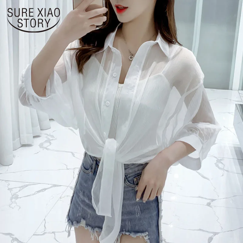 2021 Summer Super Thin Solid Color Chiffon Cardigan Short Sleeve Loose Women Blouse Sun Protection Women Blouses Shirts 9236 50
2021 Summer Super Thin Solid Color Chiffon Cardigan Short Sleeve Loose Women Blouse Sun Protection Women Blouses Shirts 9236 50