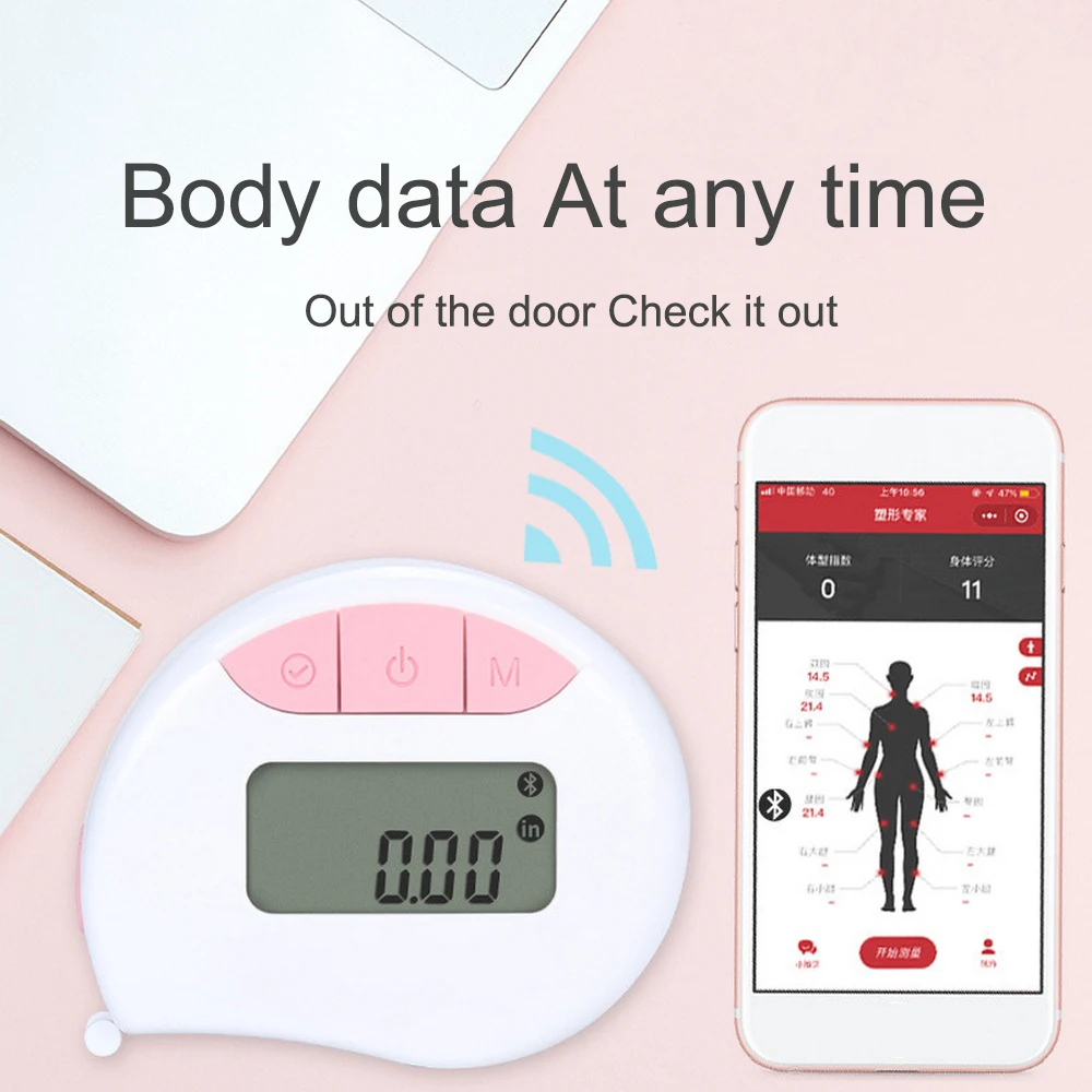 Health Band Tape Ruler 150cm LED Electronic Circumference and Linear Bluetooth APP Digital Body Tape Mode Body Measure Tools
Health Band Tape Ruler 150cm LED Electronic Circumference and Linear Bluetooth APP Digital Body Tape Mode Body Measure Tools