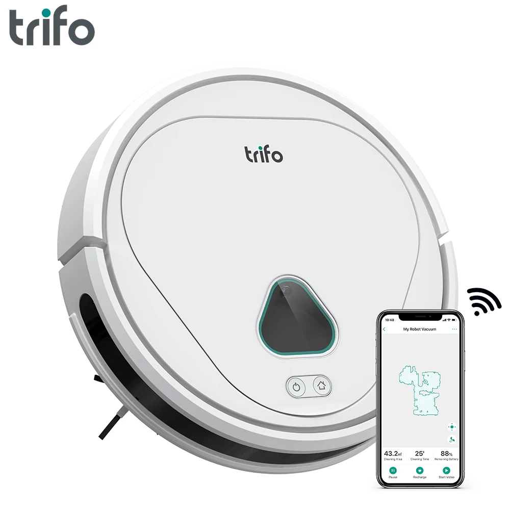 Trifo MAX Smart Home Robot Vacuum Cleaner Rechargeable Run 110mins Sweep For Hard Floors Carpet 3000Pa Wi-Fi Works with Alexa
Trifo MAX Smart Home Robot Vacuum Cleaner Rechargeable Run 110mins Sweep For Hard Floors Carpet 3000Pa Wi-Fi Works with Alexa