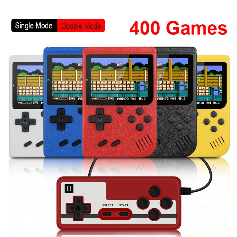8-Bit 3.0 Inch Color LCD Kids Color Game Player Gamepad Built-in 400 games Retro Portable Mini Handheld Video Game Console
8-Bit 3.0 Inch Color LCD Kids Color Game Player Gamepad Built-in 400 games Retro Portable Mini Handheld Video Game Console