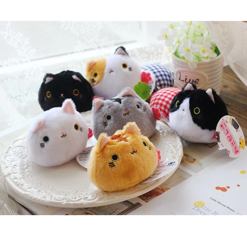 NEW 1PC 6colors 8CM Cats Stuffed TOYS Keychain Cat Gift Plush TOY DOLL For Kid's Party Birthday Plush Toys For Girl NEW
NEW 1PC 6colors 8CM Cats Stuffed TOYS Keychain Cat Gift Plush TOY DOLL For Kid's Party Birthday Plush Toys For Girl NEW