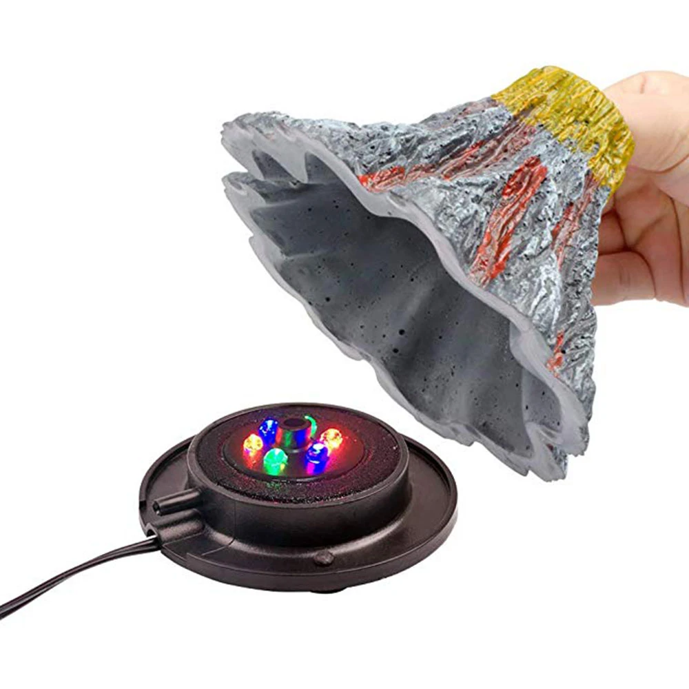 Aquarium Volcano Ornament Kit Air Bubbler Decorations for Fish Tank with LED Light
Aquarium Volcano Ornament Kit Air Bubbler Decorations for Fish Tank with LED Light