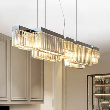 HAIXIANG LED Chrome Lamp Crystal Chandelier Irregular Dining Room Long Table Lighting Ceilight Pendant Lamp
HAIXIANG LED Chrome Lamp Crystal Chandelier Irregular Dining Room Long Table Lighting Ceilight Pendant Lamp