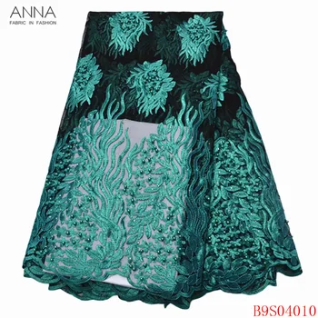 Anna green african beaded lace fabric high quality embroidery stones 5 yards/piece french tulle laces fabrics for garment sewing
Anna green african beaded lace fabric high quality embroidery stones 5 yards/piece french tulle laces fabrics for garment sewing
