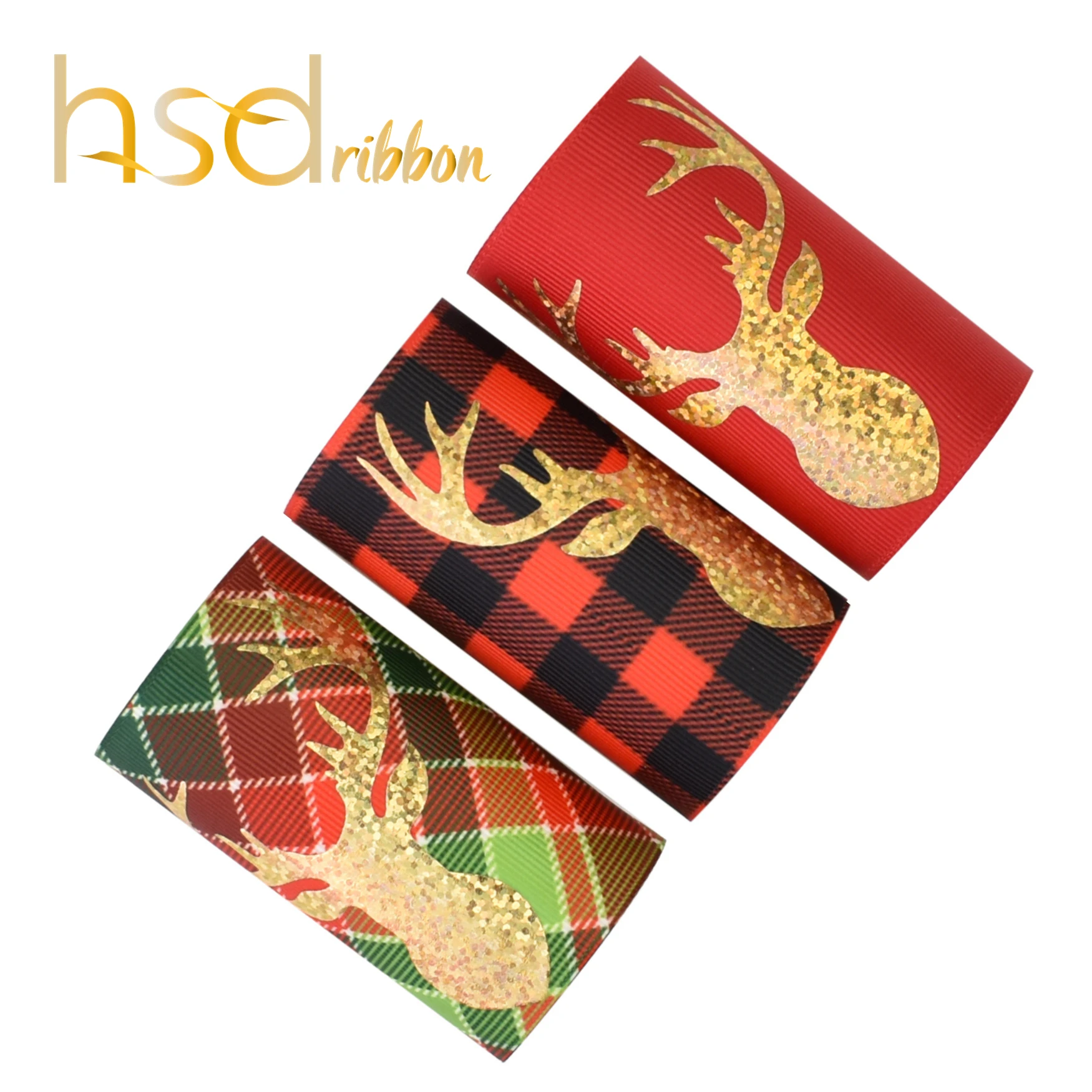 HSDRibbon 75MM 3 inch HSD-Designer make XMAS Series Pattern Laser Gold Foil Printed on Grosgrain Ribbon
HSDRibbon 75MM 3 inch HSD-Designer make XMAS Series Pattern Laser Gold Foil Printed on Grosgrain Ribbon
