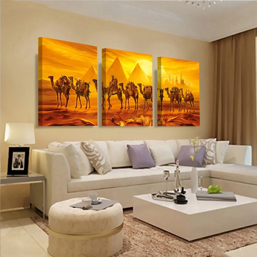 3pcs DIY Diamond Painting Egypt Pyramids Camel Cross stitch full Embroidery mosaic Crafts Hobby Needlework Home Decor | Дом и сад