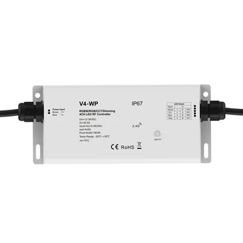 IP67 waterproof Max 720W 2.4G RF LED wireless Receiver Support single Dual color RGB RGBW led lights strip 5A/CH DC 12V 24V 36V
IP67 waterproof Max 720W 2.4G RF LED wireless Receiver Support single Dual color RGB RGBW led lights strip 5A/CH DC 12V 24V 36V
