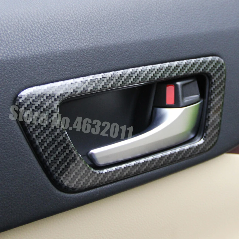 For Toyota Highlander Kluger 2014-2018 ABS Matte/Carbon fibre Interior Door Handle Bowl Frame configuration Cover Trim 4pcs
For Toyota Highlander Kluger 2014-2018 ABS Matte/Carbon fibre Interior Door Handle Bowl Frame configuration Cover Trim 4pcs