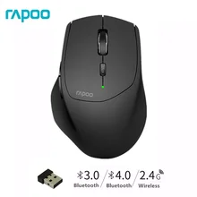 Nouveau commutateur de souris sans fil multimode Rapoo MT550 entre Bluetooth 3.0/4.0 et 2.4G pour quatre périphériques connexion souris d'ordinateur(China)