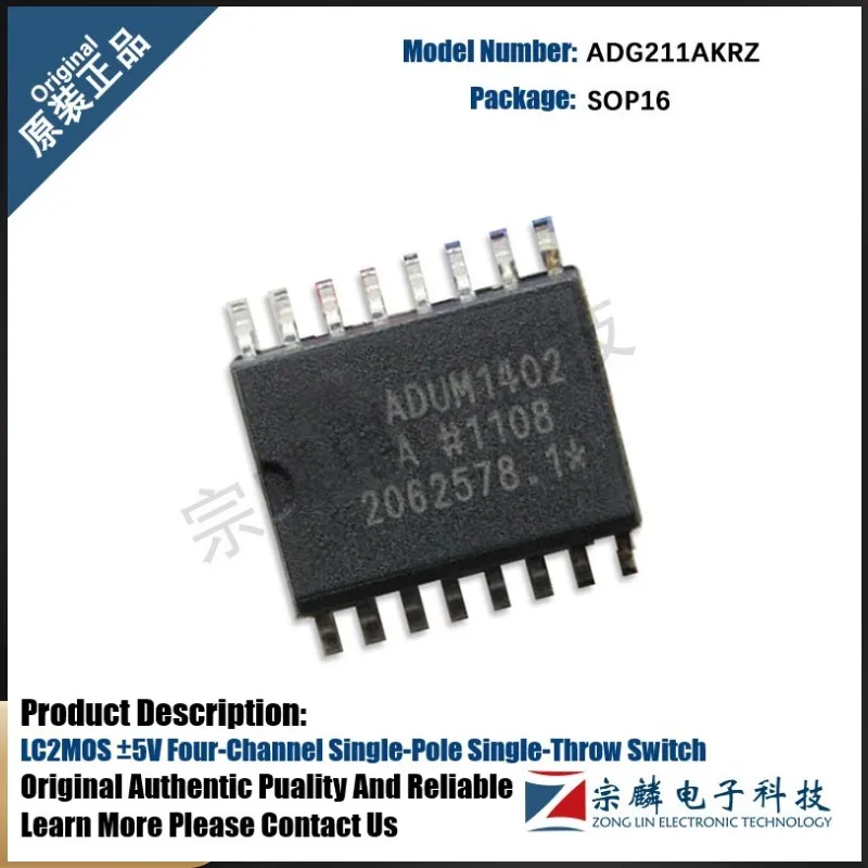 Оригинальный аутентичный Однорядный переключатель ADG211AKRZ SOP16 ADG211 G211AKRZ 211AKRZ, 10 шт./лот
Оригинальный аутентичный Однорядный переключатель ADG211AKRZ SOP16 ADG211 G211AKRZ 211AKRZ, 10 шт./лот