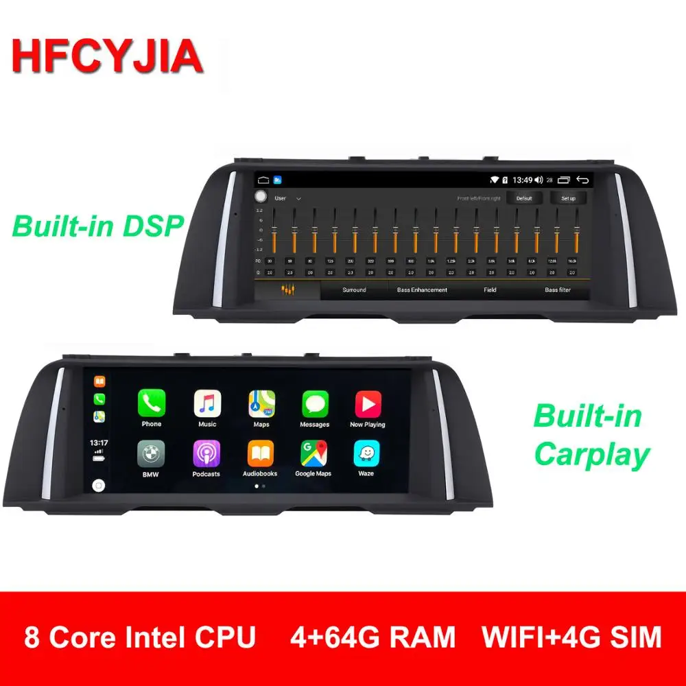 HFCYJIA Android 9.1 Car Screen For BMW F10 F11 DSP Audio Zlink GPS Navi Stereo 4+64GB RAM WIFI 4G PIP BT IPT Touch Screen Idrive 
HFCYJIA Android 9.1 Car Screen For BMW F10 F11 DSP Audio Zlink GPS Navi Stereo 4+64GB RAM WIFI 4G PIP BT IPT Touch Screen Idrive