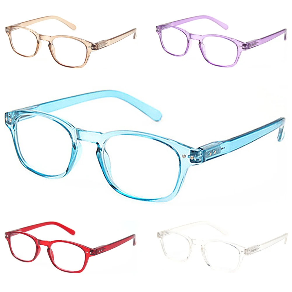 Henotin Reading Glasses Fashion Men and Women Transparent Color Frame HD Presbyopia Reader Eyeglasses Diopter +0.5+2.0+4.0+6.0
Henotin Reading Glasses Fashion Men and Women Transparent Color Frame HD Presbyopia Reader Eyeglasses Diopter +0.5+2.0+4.0+6.0