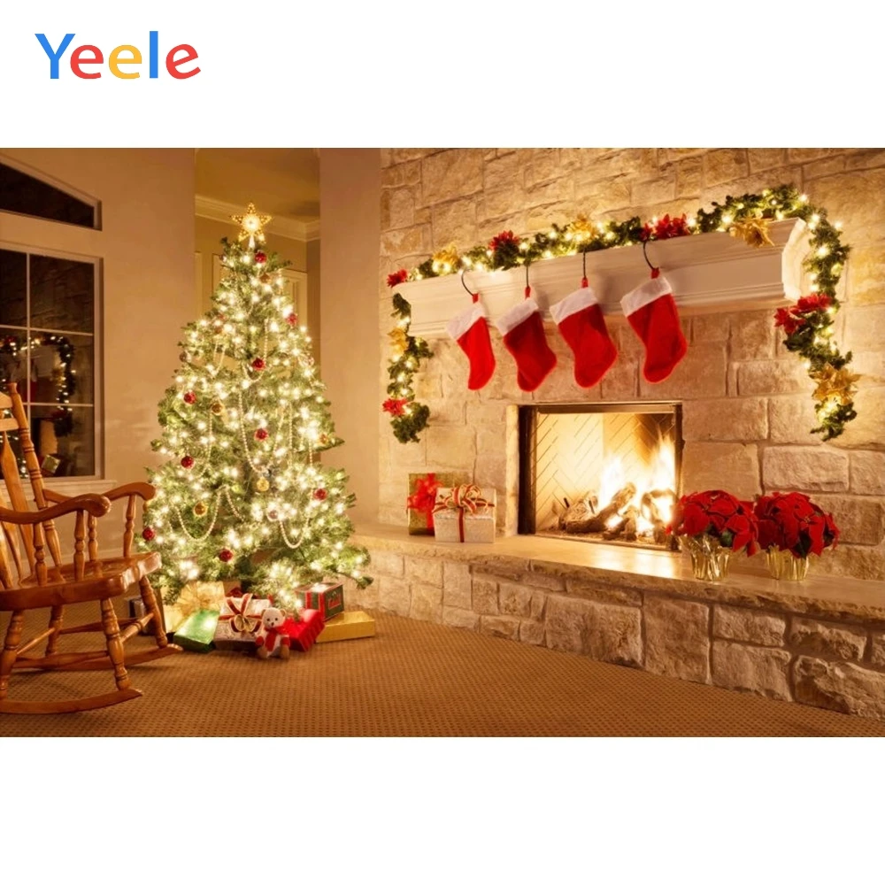 Yeele Merry Christmas Photography Backgrounds Tree Gift Fire Fireplace Custom Vinyl Photographic Backdrop For Photo Studio
Yeele Merry Christmas Photography Backgrounds Tree Gift Fire Fireplace Custom Vinyl Photographic Backdrop For Photo Studio