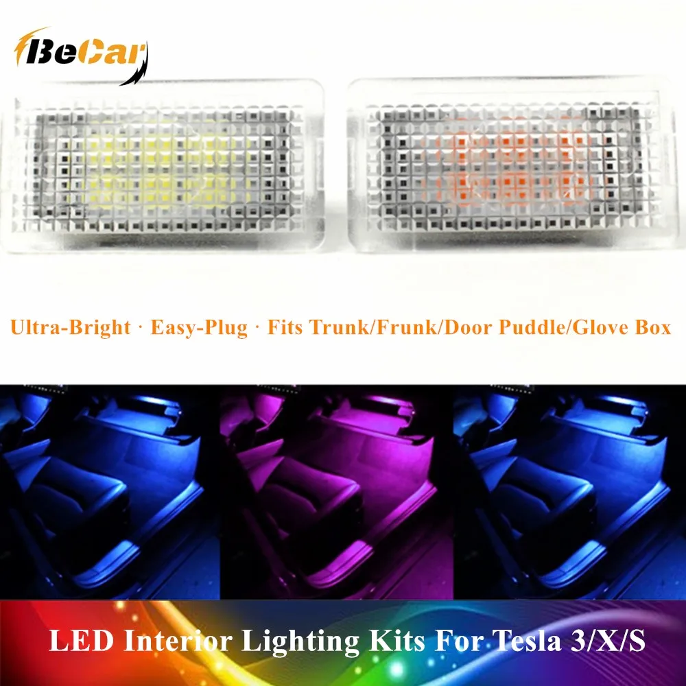 Upgraded Ultra-Bright Easy-Plug Replacement LED Interior Lighting for Tesla Model 3 Model S Model X Fits Trunk Frunk Door Puddle
Upgraded Ultra-Bright Easy-Plug Replacement LED Interior Lighting for Tesla Model 3 Model S Model X Fits Trunk Frunk Door Puddle