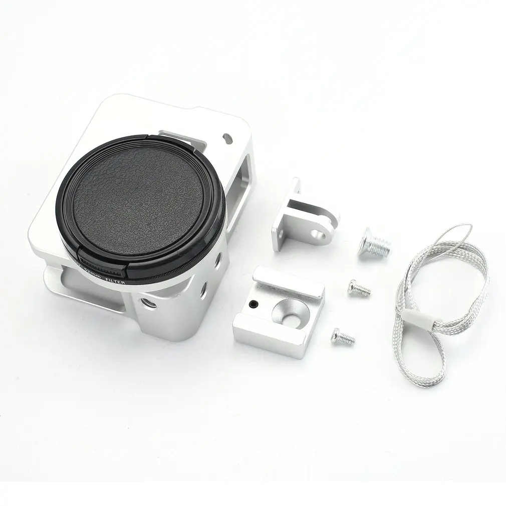 Aluminum Alloy Shockproof Hard Shell Housing FPV Sports Camera Case Frame Mount with Lens Cap for GoPro Hero 5 CAM
Aluminum Alloy Shockproof Hard Shell Housing FPV Sports Camera Case Frame Mount with Lens Cap for GoPro Hero 5 CAM