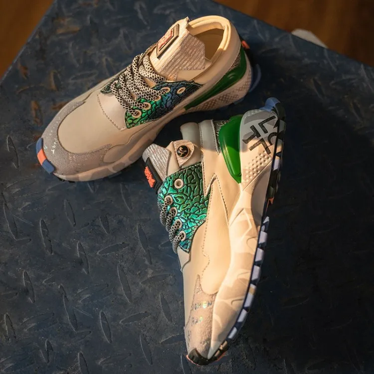 2020 Spring And Autumn Hot Selling Athletic Shoes Women's Reversible Cowhide Mixed Colors Lace-up Casual Sports Shoes WOMEN'S Sh 
2020 Spring And Autumn Hot Selling Athletic Shoes Women's Reversible Cowhide Mixed Colors Lace-up Casual Sports Shoes WOMEN'S Sh