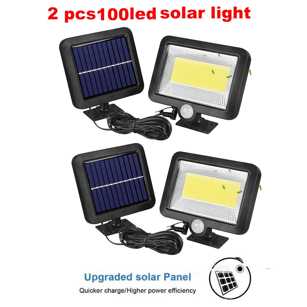 2/4pcs PIR Motion Sensor Solar Lights 100/56/30 LEDs Outdoor Separable Light for Garden Security Waterproof Wireless Wall Lamp s
2/4pcs PIR Motion Sensor Solar Lights 100/56/30 LEDs Outdoor Separable Light for Garden Security Waterproof Wireless Wall Lamp s