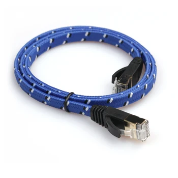 CAT-7 10 Gigabit Ethernet Ultra Flat Patch Cable for Modem Router LAN Network - Built with Shielded RJ45 Connectors
CAT-7 10 Gigabit Ethernet Ultra Flat Patch Cable for Modem Router LAN Network - Built with Shielded RJ45 Connectors