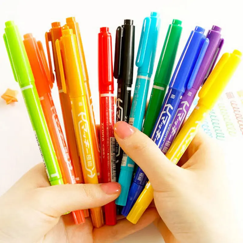 LETO 12 Color Marker Fine Line Pen Marker Pen Quick Dry Graffiti Art Waterproof Double Nib Oily Ink Cannot Be Erased 10PCS
LETO 12 Color Marker Fine Line Pen Marker Pen Quick Dry Graffiti Art Waterproof Double Nib Oily Ink Cannot Be Erased 10PCS