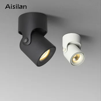 Aisilan LED Spotlight Surface Mounted Down light COB Background Spot Light Adjustable 180 Degrees Foyer BedRoom Light AC90-260V
Aisilan LED Spotlight Surface Mounted Down light COB Background Spot Light Adjustable 180 Degrees Foyer BedRoom Light AC90-260V