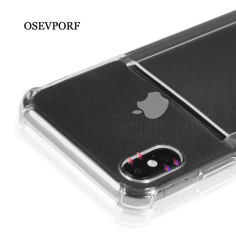 Luxury Shockproof Transparent Silicone Card Phone Case For iPhone X XS Max XR 8 7 6 S Plus Soft Clear Protection Back Cover Capa
Luxury Shockproof Transparent Silicone Card Phone Case For iPhone X XS Max XR 8 7 6 S Plus Soft Clear Protection Back Cover Capa