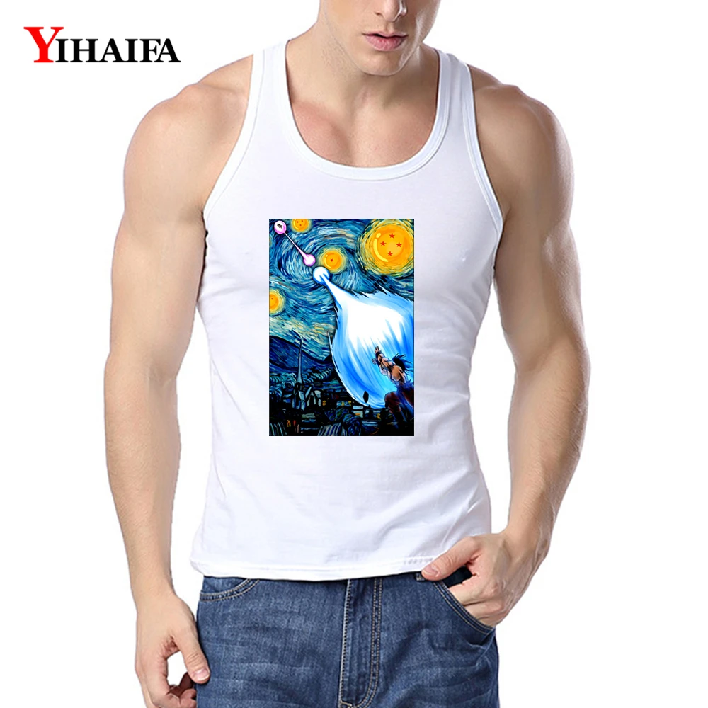 YIHAIFA Men Tank Top Gym Clothing Painted Dragonball Graphics Singlet Bodybuilding Fitness Muscle Shirt Mens Workout Shirts
YIHAIFA Men Tank Top Gym Clothing Painted Dragonball Graphics Singlet Bodybuilding Fitness Muscle Shirt Mens Workout Shirts