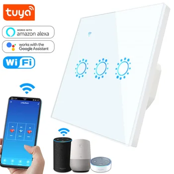 Tuya WiFi Smart Switch EU 86 Touch Wall Switch 1 2 3 Gang Alexa Compatible Light Switch 10A 90-250V Timer Function Google Home
Tuya WiFi Smart Switch EU 86 Touch Wall Switch 1 2 3 Gang Alexa Compatible Light Switch 10A 90-250V Timer Function Google Home