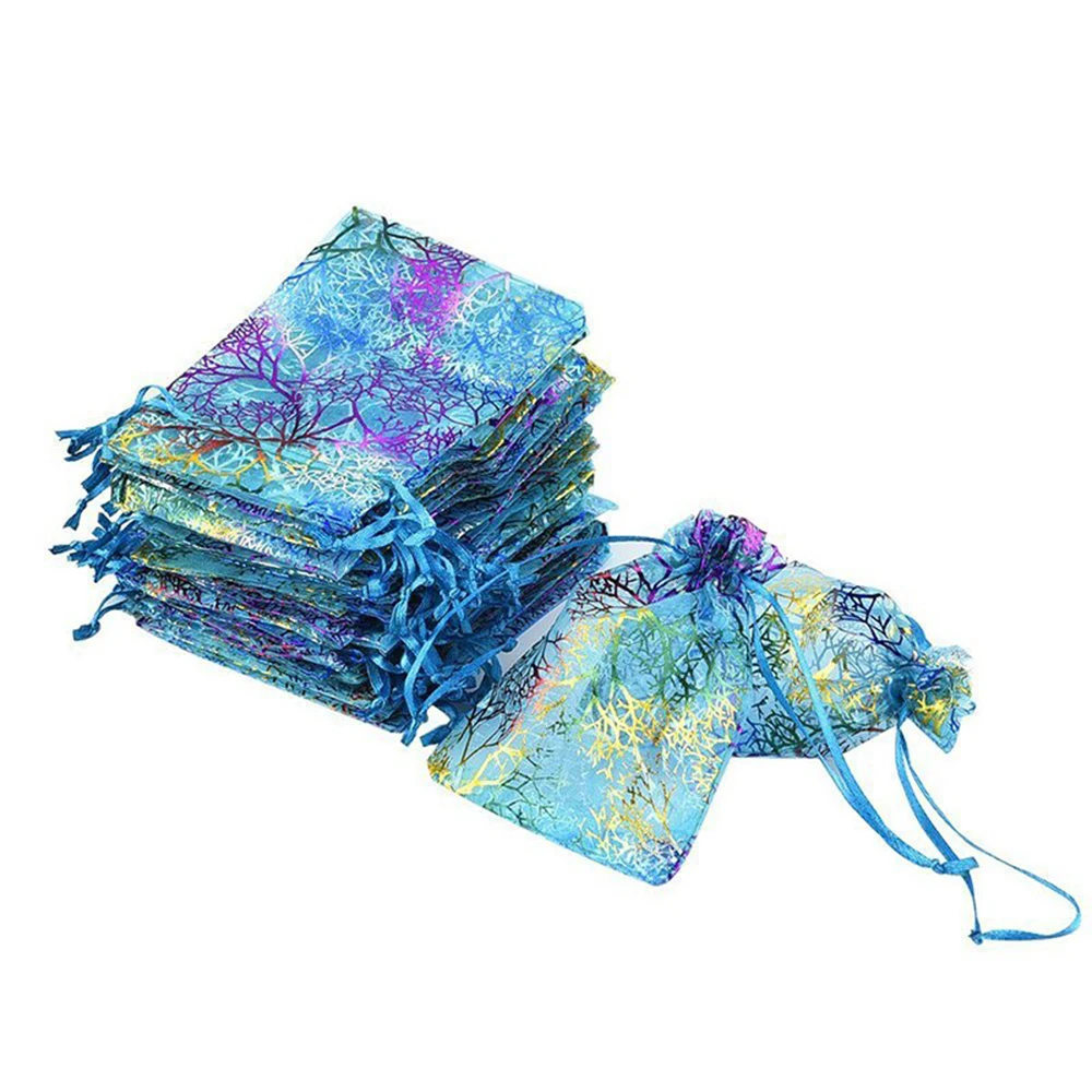 100pcs organza gift bags jewelry packaging bag wedding party