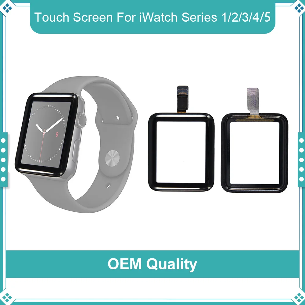 Сенсорный экран для Apple Watch Series 2 3 4 5 40 мм 42 внешняя стеклянная панель iWatch 38 Сменное