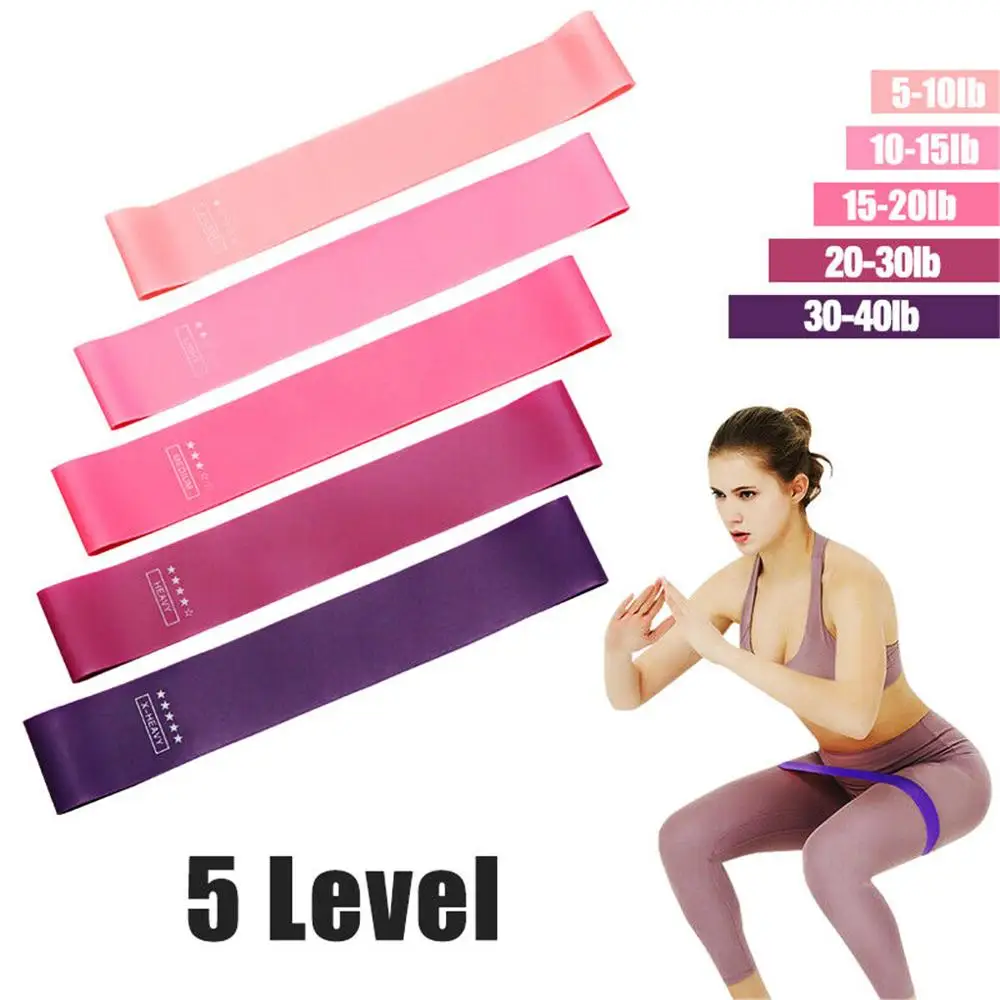 5pcs Latex Training Fitness Bands Gym Strength Resistance Bands 5 Levels Exercises Elastic Yoga Fitness Training Loop Bands
5pcs Latex Training Fitness Bands Gym Strength Resistance Bands 5 Levels Exercises Elastic Yoga Fitness Training Loop Bands