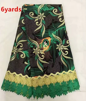 High Quality Embroidered COTTON Wax Lace Fabric 2019 African Lace Fabric Wax cloth For women dress JFSE222
High Quality Embroidered COTTON Wax Lace Fabric 2019 African Lace Fabric Wax cloth For women dress JFSE222