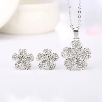 QiLeSen Fine jewelry 925 sterling silver suitable for ladies set, Petal silver Necklace Earring Set YW167
QiLeSen Fine jewelry 925 sterling silver suitable for ladies set, Petal silver Necklace Earring Set YW167