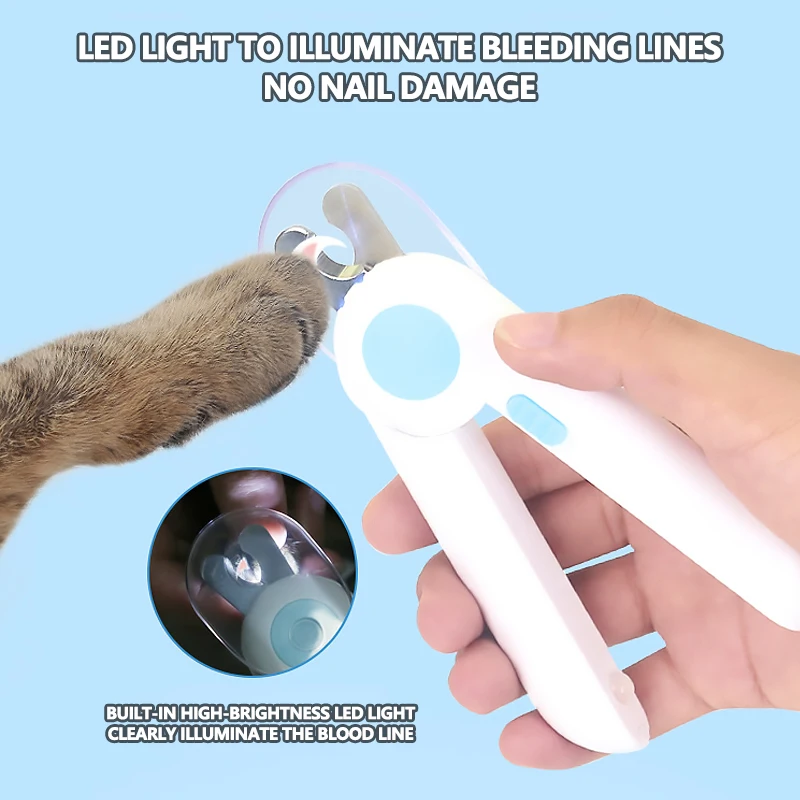 Dog Nail Clipper with LED Light Scissors Cat Nail Cutter Clippers Trimmer Grinder Professional Grooming Tool for dog
Dog Nail Clipper with LED Light Scissors Cat Nail Cutter Clippers Trimmer Grinder Professional Grooming Tool for dog