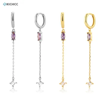 Kikichicc 925 Sterling Silver Purple Zircon Chain 40mm Drop Earring Piercing Rock Punk Fashion Jewelry Rock Punk Wedding
Kikichicc 925 Sterling Silver Purple Zircon Chain 40mm Drop Earring Piercing Rock Punk Fashion Jewelry Rock Punk Wedding