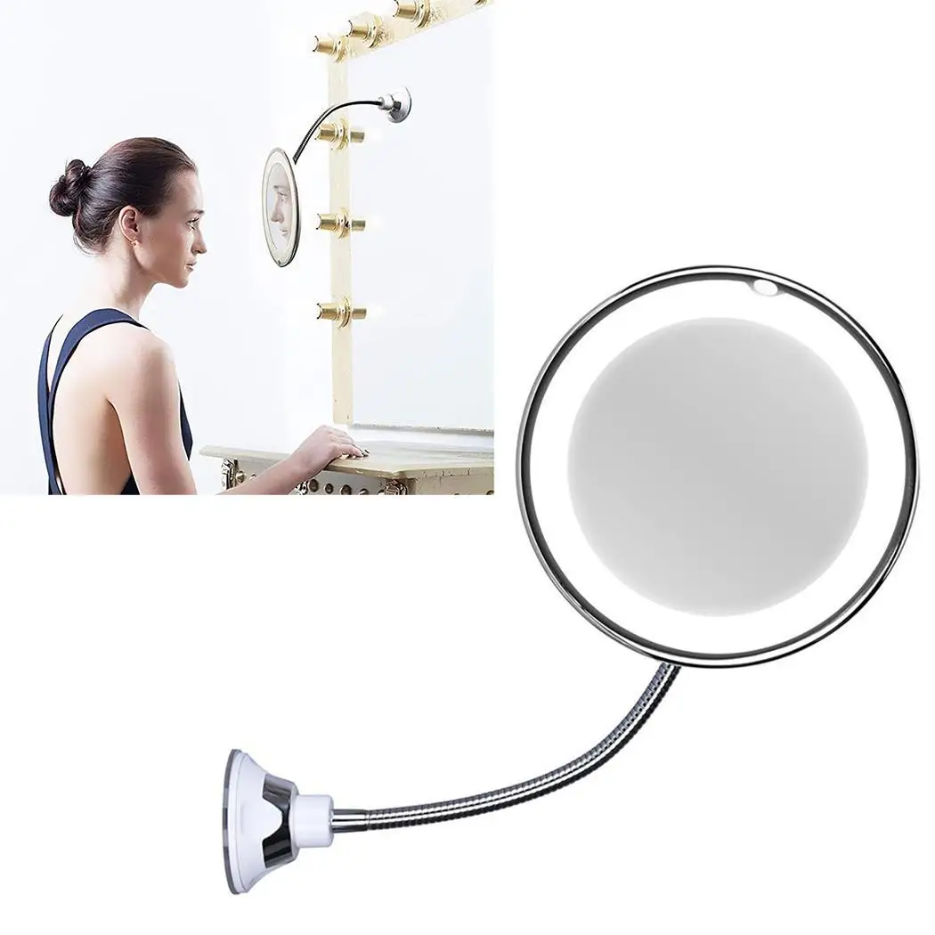 Portable Magnification LED Light 360 Degree Home Rotation Suction 10X With Light, Cup Makeup Mirror
Portable Magnification LED Light 360 Degree Home Rotation Suction 10X With Light, Cup Makeup Mirror