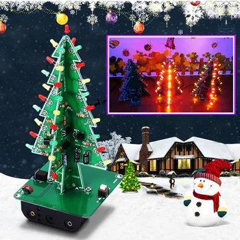 DIY 3D Christmas Tree LED Flashing Light Kit Circuit Board Mould Electronic Learning Kit Christmas Decor Ornaments Childern Gift
DIY 3D Christmas Tree LED Flashing Light Kit Circuit Board Mould Electronic Learning Kit Christmas Decor Ornaments Childern Gift