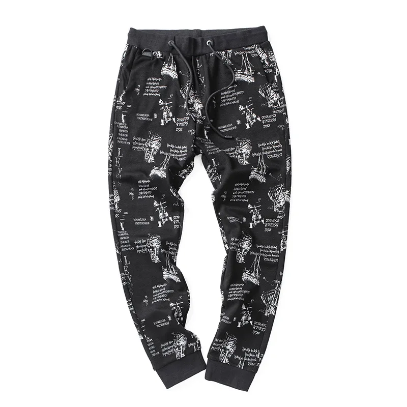 European and American Simple Printted Joggers Men Autumn Winter New Slim Fashion Korean Tide Sweatpants Mens Casual pencil pants
European and American Simple Printted Joggers Men Autumn Winter New Slim Fashion Korean Tide Sweatpants Mens Casual pencil pants